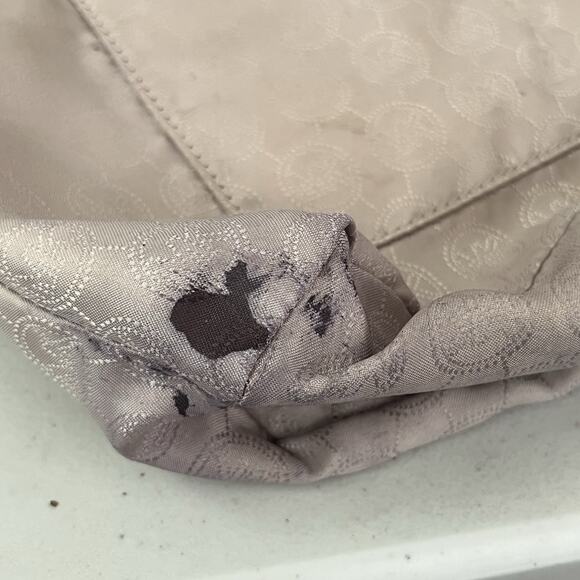 Michael Kors Tote Bag Saffiano Leather Charlotte Large Top-Zip Navy - Picture 12 of 12